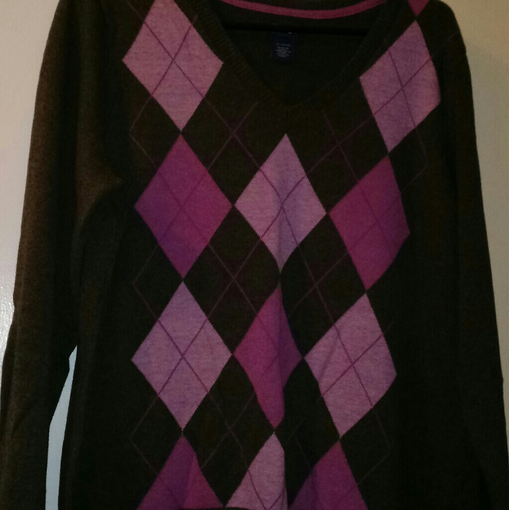 Argyle Izod sweater